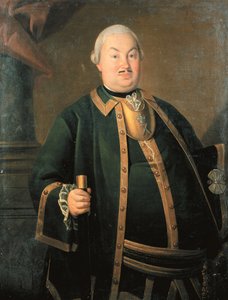 Porträt des Generals Fyodor Berchman, 1762 von Carl Ludwig Johann Christineck