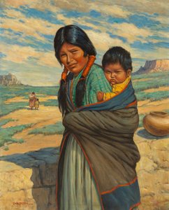 Hopi Mutter und Kind von Carl Moon