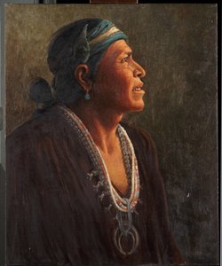 Ta-otza-begay, auch genannt Meguelito, Navajo-Medizinmann