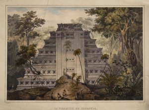 Die Pyramide von Papantla von Carl Nebel