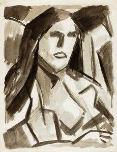 Kopf einer Frau von Carl Newman