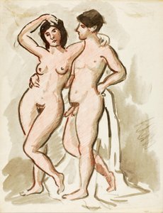 Männlicher und weiblicher Akt