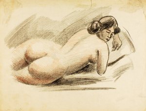 Liegender weiblicher Akt von Carl Newman
