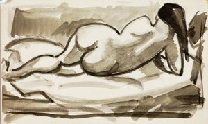 Liegender weiblicher Akt von Carl Newman