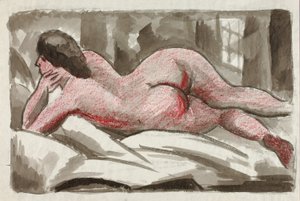 Liegender weiblicher Akt von Carl Newman