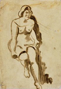 Sitzende Frau von Carl Newman