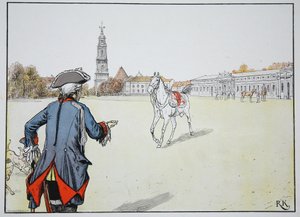 Alter Fritz und sein Lieblingspferd von Carl Röchling