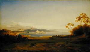 Bucht und Hafen in Korfu, ca. 1842