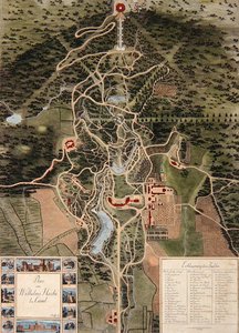Plan von Wilhelmshöhe bei Kassel