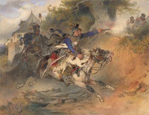 Der plündernde Husar, 1840 von Carl Schindler