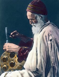 Marokko, jüdischer Kupferschmied, Bilddatum: ca. 1910