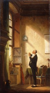 Ein Schriftsteller, der seine Feder schärft