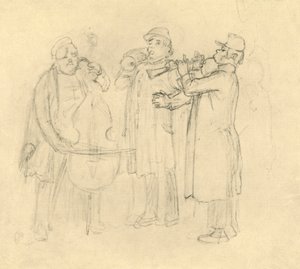 Bettelmusikanten, Mitte bis Ende des 19. Jahrhunderts, um 1924