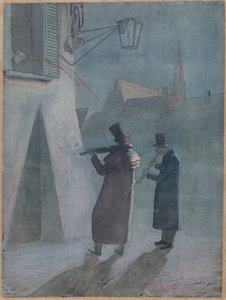 Das unterbrochene Ständchen von Carl Spitzweg
