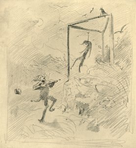 Galgenmusik, Mitte bis Ende 19. Jahrhundert, ca. 1924 von Carl Spitzweg