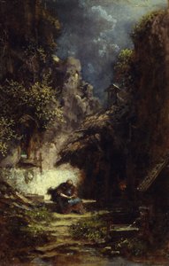 Lesender Klausner von Carl Spitzweg