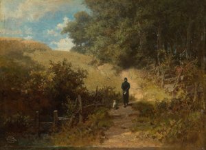 Samstagnachmittag (Dorfpfarrers Morgenspaziergang) von Carl Spitzweg