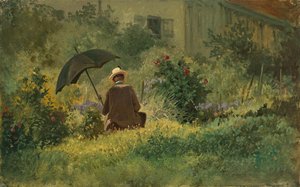 Der Maler im Garten, ca. 1860