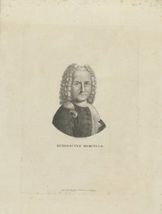 Porträt des Komponisten Benedetto Marcello 1686-1739, ca. 1795 von Carl Traugott Riedel