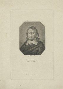 Porträt des Dichters John Milton 1608-1674, ca. 1818-1821 von Carl Traugott Riedel
