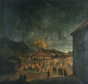Nationalfeier bei Bærum Jernverk (Eisenfabrik) Mittsommer
