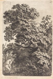 Satyr und Nymphe in einem Sumpf