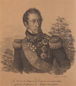 Porträt von Graf Alexandre Andrault de Langeron 1763-1831, 1820