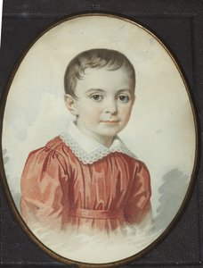 Porträt von Eugenia Kochubey als Kind, 1849