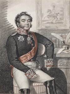 Porträt von Fjodor Petrowitsch Opochinin, 1826 von Carl von Hampeln
