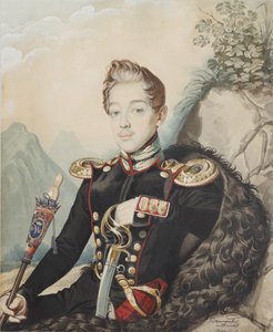 Porträt von Wassili Petrowitsch Miljukow 1814-1872, 1839