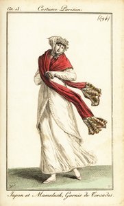 Frau im Unterrock und Mamluken-Überkleid, Paris