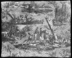 Die Straße nach Jouy (Möbelstoff) von Carle Vernet