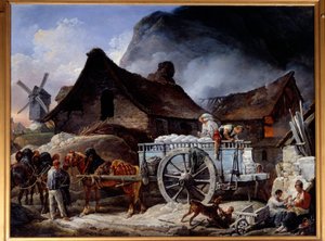 Gipsbrennerei in Montmartre von Carle Vernet
