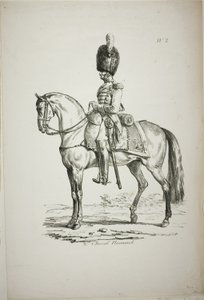 Königliche Garde, normannischer berittener Soldat und Pferd, Nr. 2
