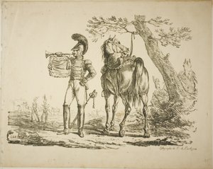 Trompeter der Schützen von Carle Vernet