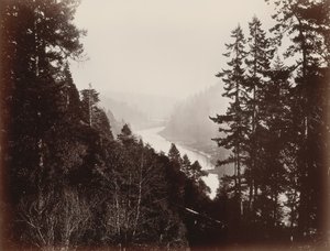 Big River, von der Rancherie, Mendocino, Kalifornien von Carleton Emmons Watkins