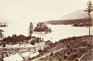 Inseln in den oberen Kaskaden, Oregon, 1867, gedruckt ca. 1876