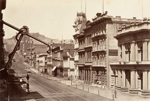 Nordseite der California Street, 1864, gedruckt ca. 1876 von Carleton Emmons Watkins