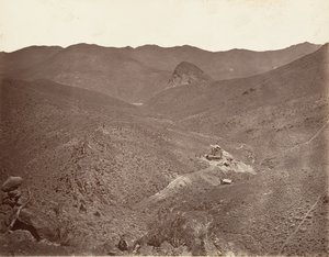 Sutro-Tunnel-Schacht Nr. 2, 1875, gedruckt ca. 1876 von Carleton Emmons Watkins