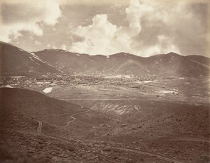 Virginia City, 1875, gedruckt ca. 1876 von Carleton Emmons Watkins