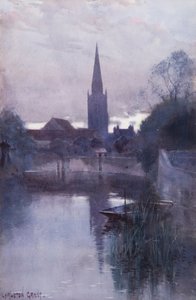 Salisbury bei Dämmerung