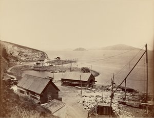 Alcatraz, vom North Point von Carleton Watkins