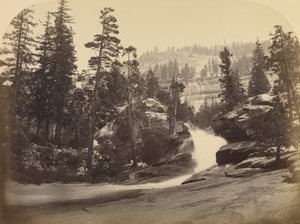 Wasserfall - Nevada Fall - 700 ft. Yosemite von Carleton Watkins