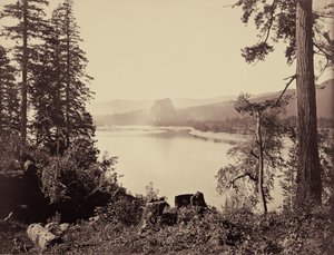 Castle Rock, Columbia River von Carleton Watkins