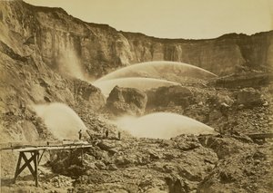 Malakoff-Diggings, Nevada County, Kalifornien von Carleton Watkins