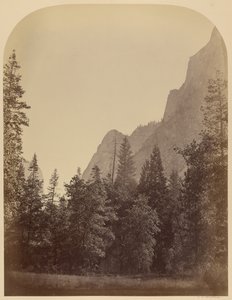 Umrissansicht des Half Dome - 4967 ft., Yosemite von Carleton Watkins