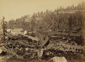 Gipfelstation mit Westende des Tunnels, C.P.R.R.