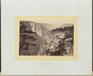 Der erste Blick auf das Tal vom Mariposa-Pfad von Carleton Watkins