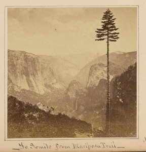 Das Yosemite-Tal vom „Best General View“, Mariposa Trail von Carleton Watkins