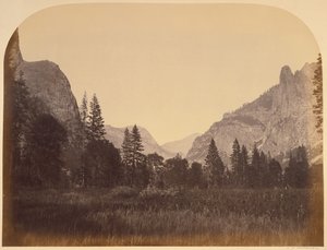 Das Tal hinauf - Yosemite von Carleton Watkins